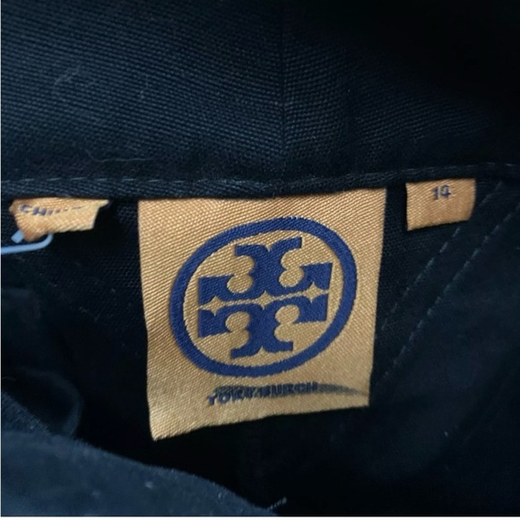 Vtg NWT Authentic TORY BURCH BLACK CARGO PANTS SZ 14 🔥 - Picture 3 of 5